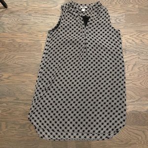 Black and White Blouse